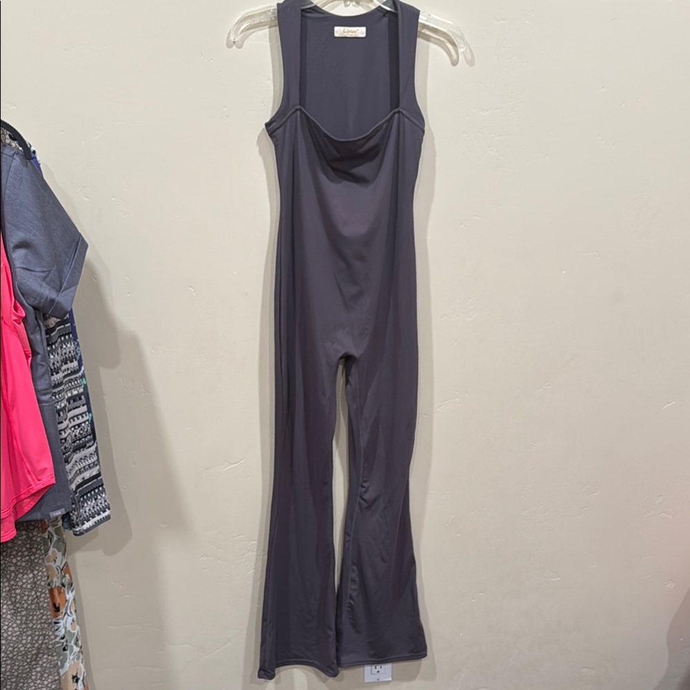 Qinsen Flared Leg Bodysuit